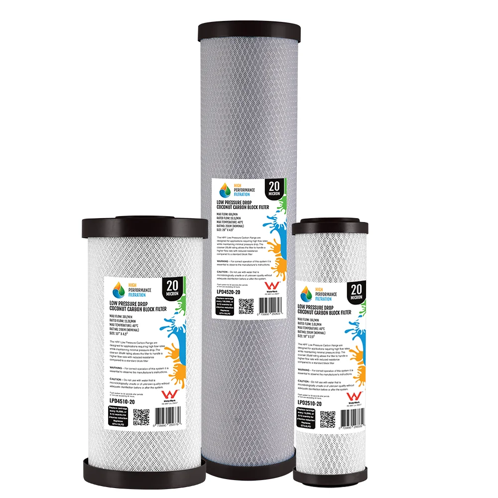 Pure LPD low-pressure drop carbon block cartridge